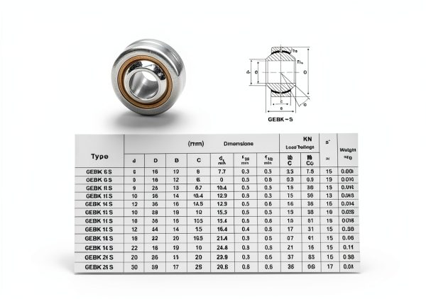 Spherical Plain Radial Bearing GEBK8S 8x22x12mm by Yodaoke-4