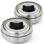 [2-Pack] GW211PPB3 - Agricultural Bearing - Disc Harrow Bearing - Square Bore: 1-1/2 in - Outer Diameter: 3.937 in Spherical - Width: 1.321 in-0