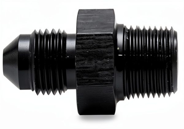 Vibrant Power 10133 Fitting Adapter 4 AN to 1/16 NPT Black Anodized-0